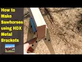 How to make Sawhorses using X metal brackets