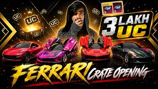 😱 OMG !! 3,00,000 UC FERRARI SUPERCAR SPEED DRIFT CRATE OPENING IN BGMI GOD LEVEL LUCK, MrCyberSquad