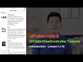 UITableView Series Pt Introduction to UITableView and UITableViewController Tutorial in Swift