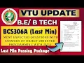 BCS306A Last Min Passing Package Most imp Que Ans of Object Oriented Programming with JAVA
