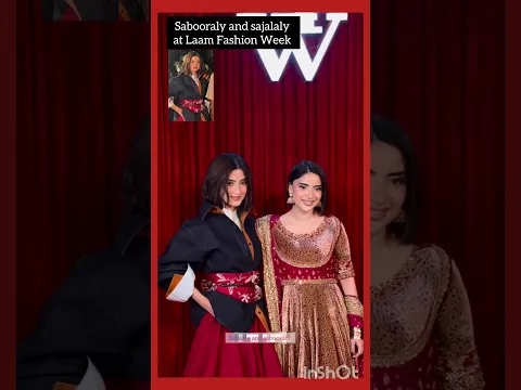 sajal came to support saboor for laam fashion week ๐ธ #youtubeshorts #shorts #shortvideo #short