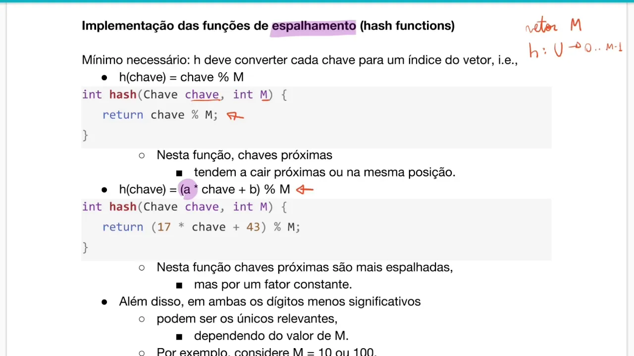 Aula 07.4 - Hash Tables: Funções de Espalhamento pt.1 (AED2)