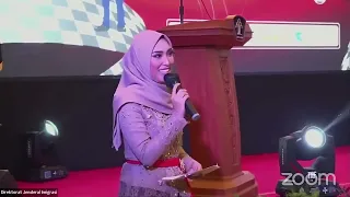 rizqiani putri mc surabaya for the launch of e voa directorate general of immigration ministry 