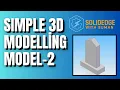 Solid Edge V19 Tutorial How to Create 3DModel from 3D Sketch Model 2 Kannada English