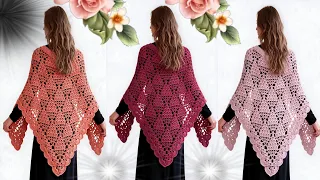 ⛔️ Woow!! CHAL a crochet PASÓ A PASÓ 😱