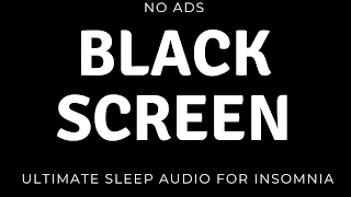 (NO ADS) Intense Rain in Darkness | BLACK SCREEN | Stress Relief Sleep