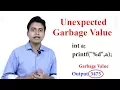 TT C Programming - Unexpected garbage value TechTalk Banlga