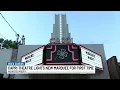 Capri Theatre lights new marquee for first time