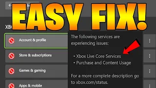 FIX Xbox Live Core Service Errors Account NOT WORKING Fast EASY STEPS Tutorial