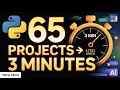 Learn 65 Python Projects in 3 Minutes Ultimate Python Projects Collection Tuta Tech