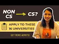 Friendly University List for non CS people who want to do MS in CS Scholar Strategy