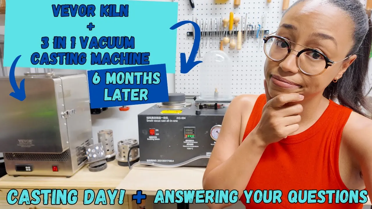 Quick Step by Step Lost Wax Casting Silver, Kiln & Vacuum Cast Machine Update,  Answering Questions