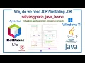 How to install Java JDK 21 on Windwos 11 how to install netbeans and create project on it