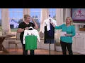 Quacker Factory Color-Blocked Nautical Embroidered Knit Top on QVC