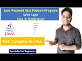 Star Pattern - 3 How to Print Inverted Pyramid Pattern Program Using For Loop in Java Vs Code