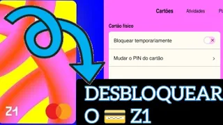 Z1 - COMO DESBLOQUEAR O SEU CARTÃO convite abrir a conta : @reidoscartoes