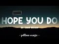 Hope You Do - Chris Brown (Lyrics) 🎵
