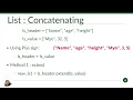 05 - Python Programming Compound Data Types tuple and list