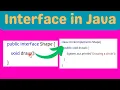 Interface in Java With Realtime Example