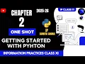 IP Chapter 2 Python ONESHOT Class 11 SoloBird Academy Hassan Suhail