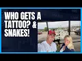 Tattoos Birds Snakes All this in Gatlinburg Pigeon Forge