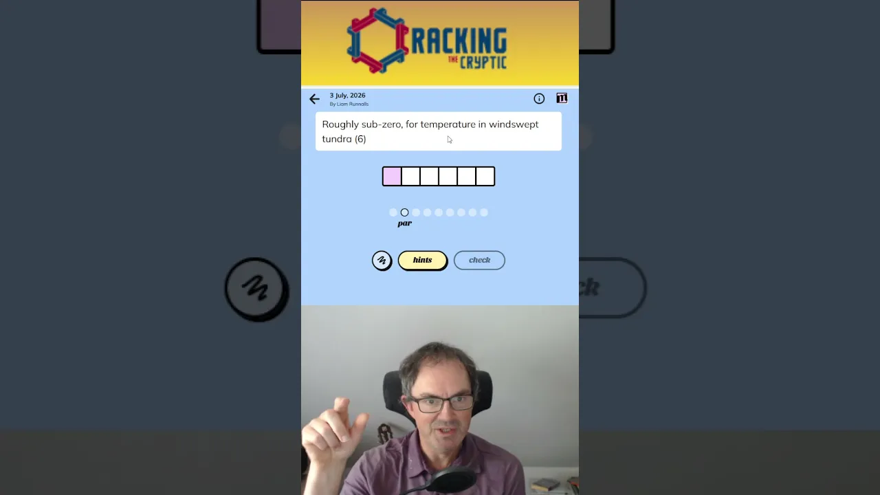 MinuteCryptic in a Minute - 3 July 2026 - CLEVER!