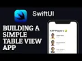 SwiftUI How to build a simple Table View app