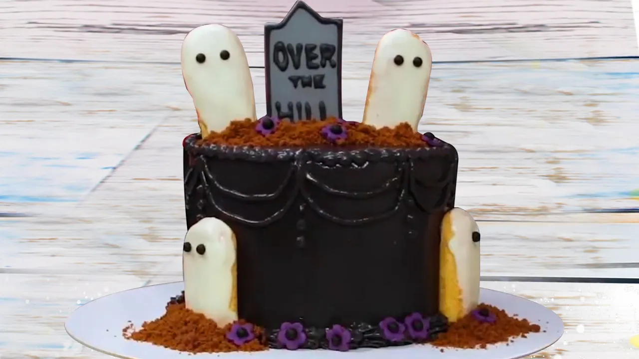 Spooky Halloween Cake Ideas   How To Make Gravestone Cake