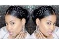 Goddess Halo Milkmaid Braids with Bun Updo