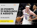 Branden Carlson 23 Points 12 Rebs 5 Assists vs Nuggets 25-26 NBA Season