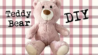 Teddy Bear DIY Tutorial Sewing Beginners with Pattern Written Instructions