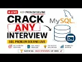 MySQL Live Problem Solving SQL Interview Questions LeetCode SQL Solutions Learn SQL Live