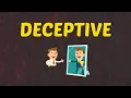 What Does DECEPTIVE Means Meanings And Definitions With Example in ENGLISH