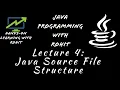 Java Programming Lecture 4 Java Source File Structure CSE CS IT MCA Hands-on Learning with Rohit