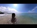 Hapuna Beach - Getting through the Shore Break