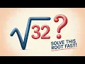 Square Root of 32 32 Square Root
