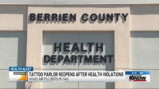 Watervliet Twp tattoo parlor reopens after being cited for poor sanitary practices