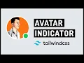 TailwindCSS Avatar with status indicator
