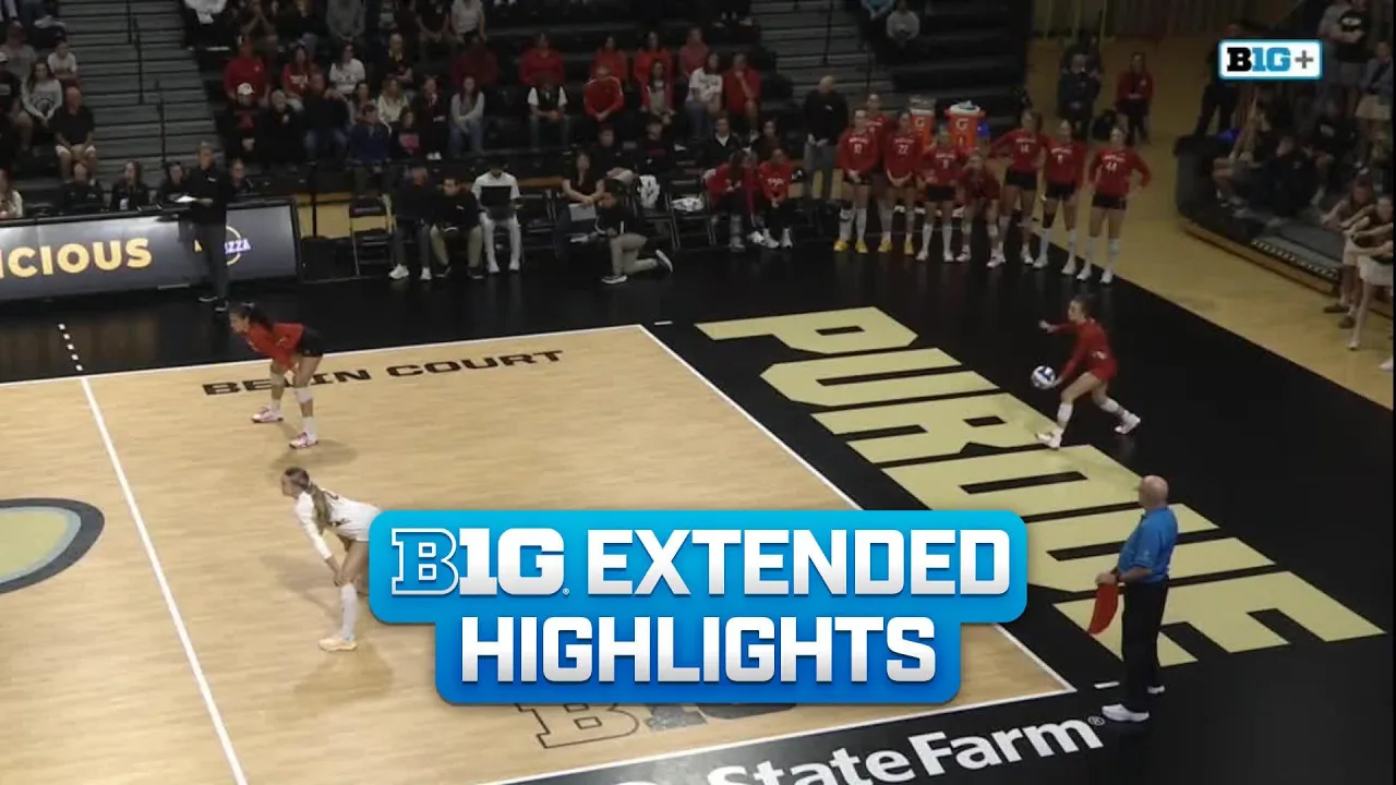 Maryland at Purdue | Extended Highlights | Big Ten Volleyball | 09/24/2026