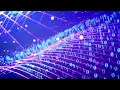 Binary Code Abstract Waves Screensaver 4K