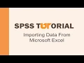 SPSS Tutorial Importing data from Microsoft Excel