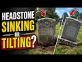 Headstone Sinking or Tilting What Causes It and How to Fix It