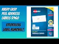 REVIEW 2026 Avery Easy Peel Address Labels 5960 Features
