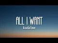 Download Lagu Kodaline - All I Want (Lyrics)