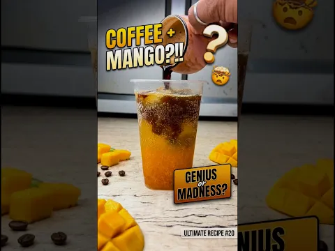 Stop Making Boring Iced Coffee! 🛑 Try Iced Mango Espresso 🥭 How to make Iced Coffee at home