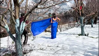 Ab kya karein?🥶 Ishamalviyavlogs || shoot in snow ||