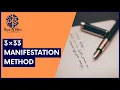 3 33 manifestation method in Hindi Powerful manifestation technique Skills n Wills
