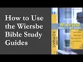How to Use Warren Wiersbe Bible Study Series and BE Commentaries in a Small Group