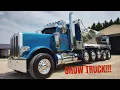 A Brand New Custom Peterbilt 389 Quint Axle Dump Truck