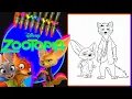 Coloring Nick Wilde Finnick from Zootopia Disney Zootopia Coloring Pages